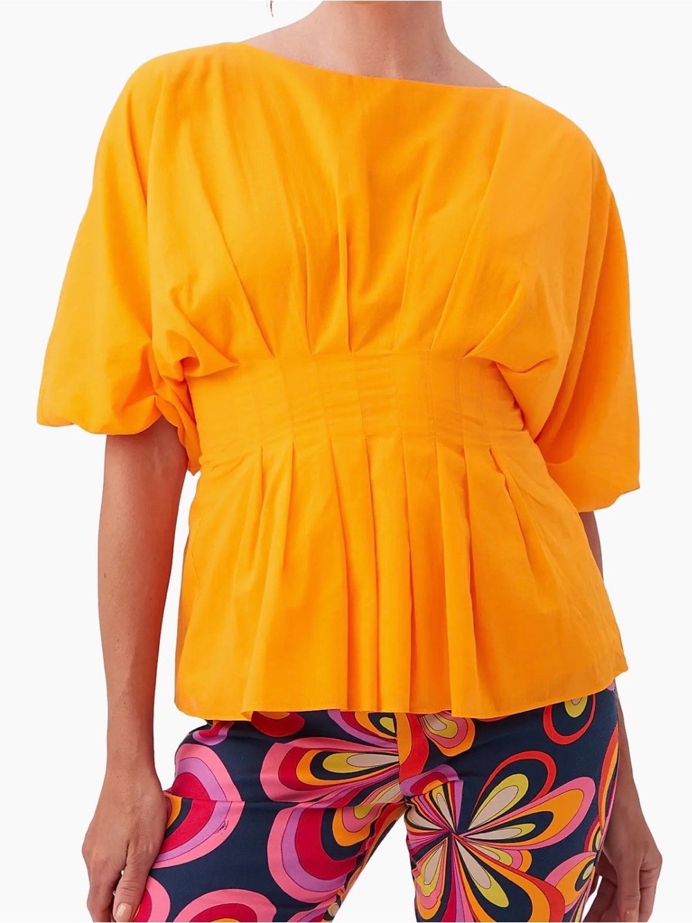 Trina Turk Orange Gian Top